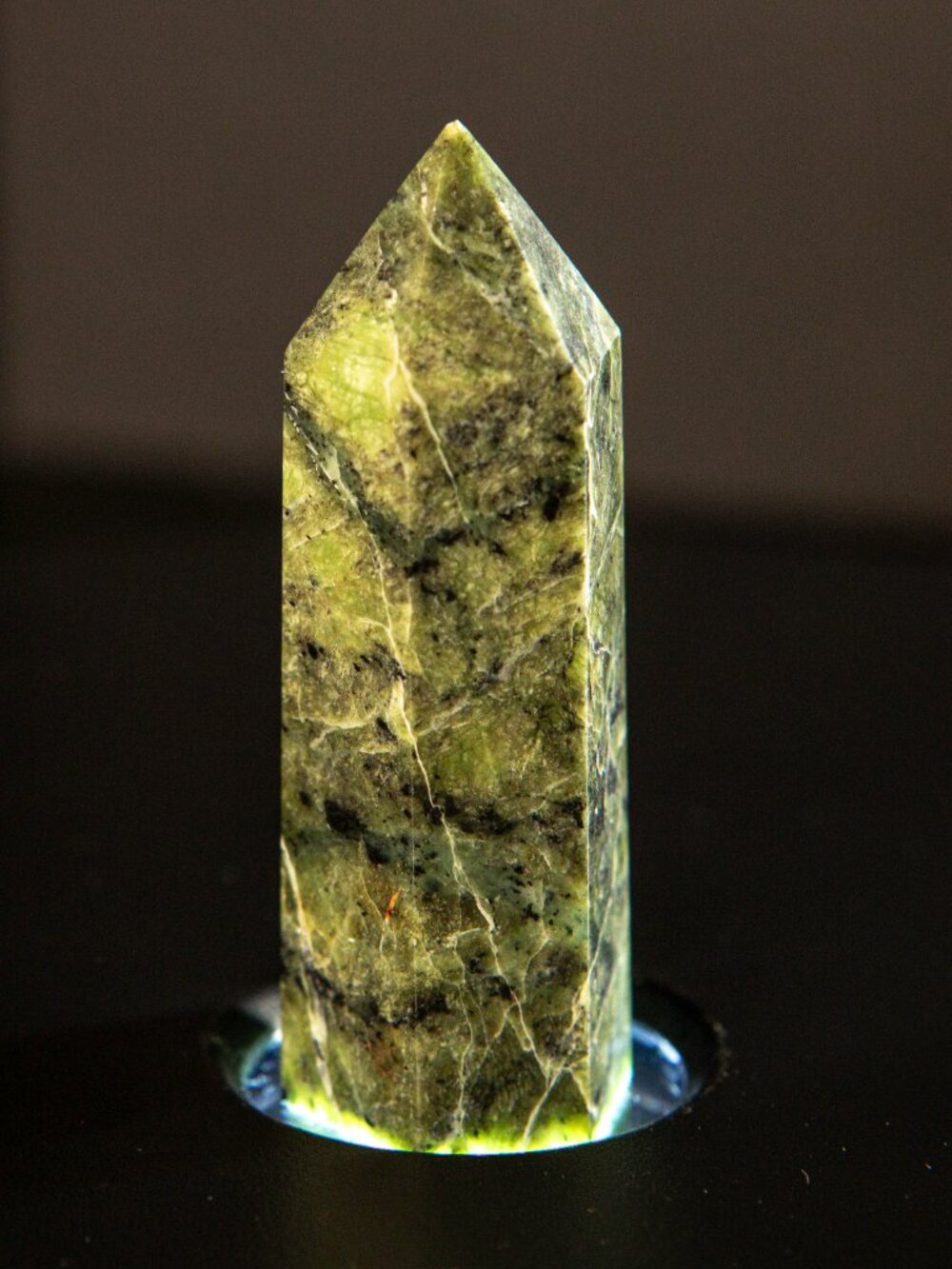 Natural Milky Quartz & Green Serpentine Crystal Tower Set | Polished Generator P - Picture 9 of 11